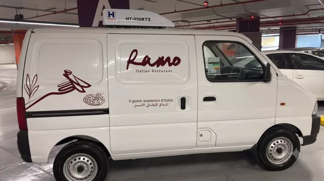 Ramo Italian restaurant van branding
